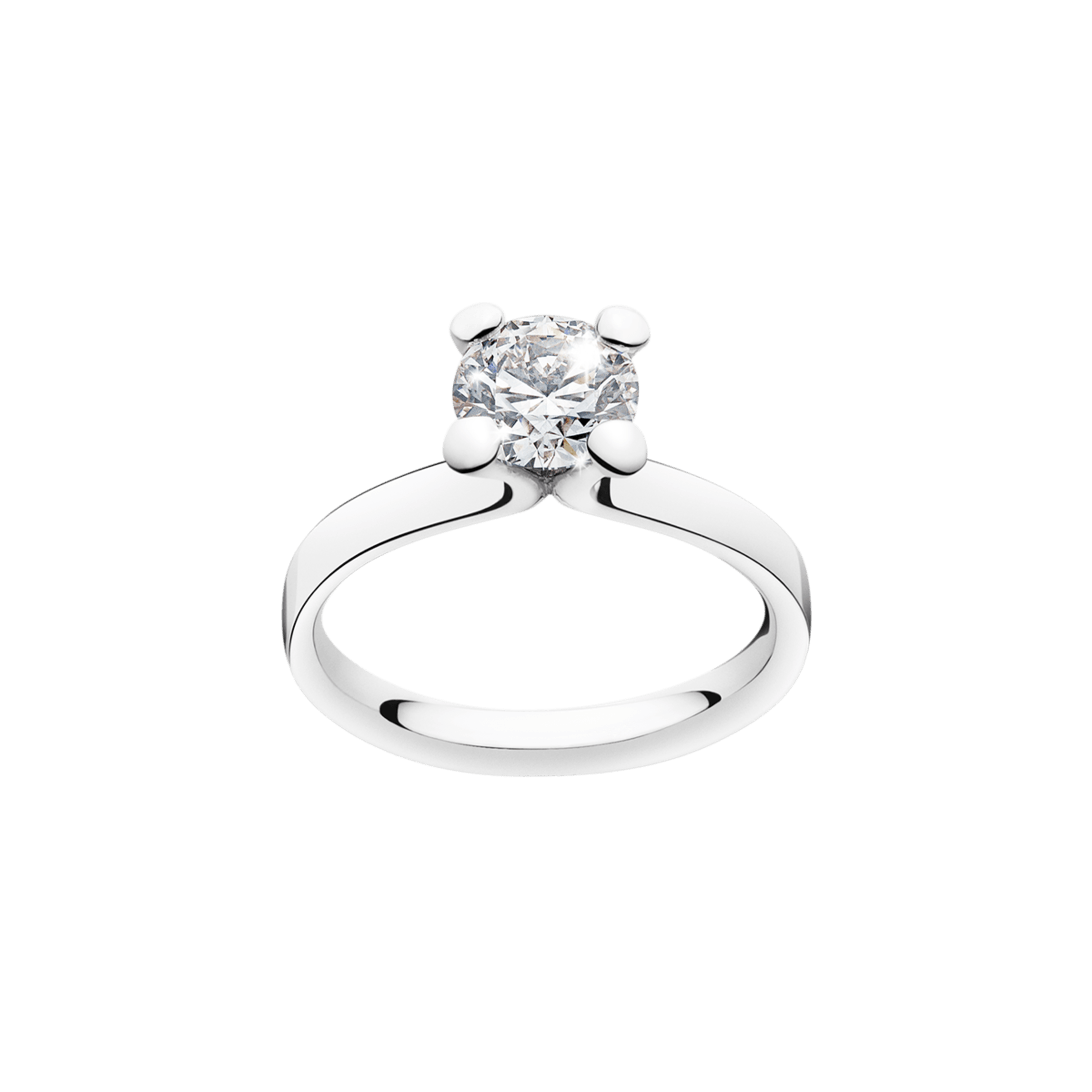 MAGIC Solitaire Ring in 18kt white gold