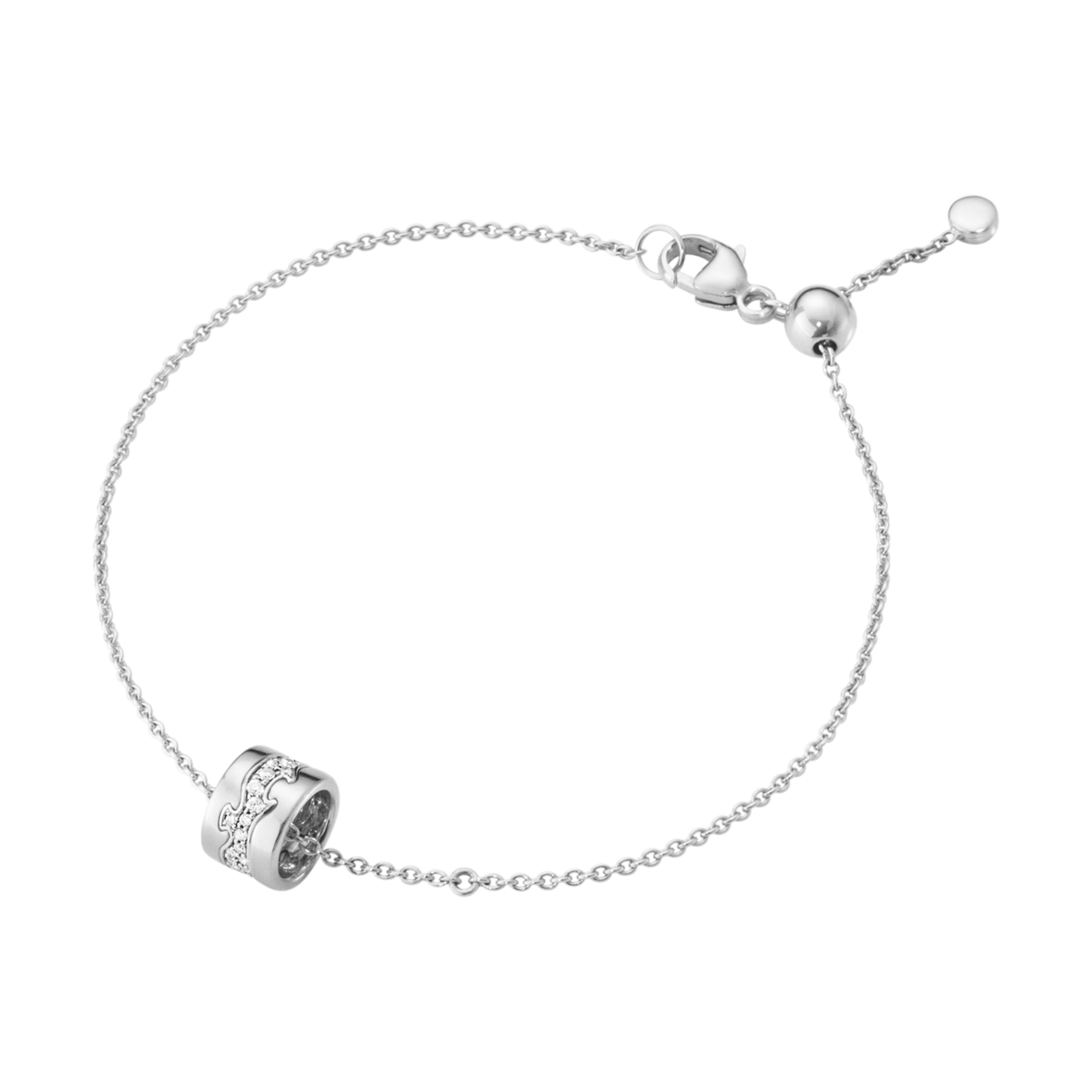 FUSION Bracelet in white gold and diamonds