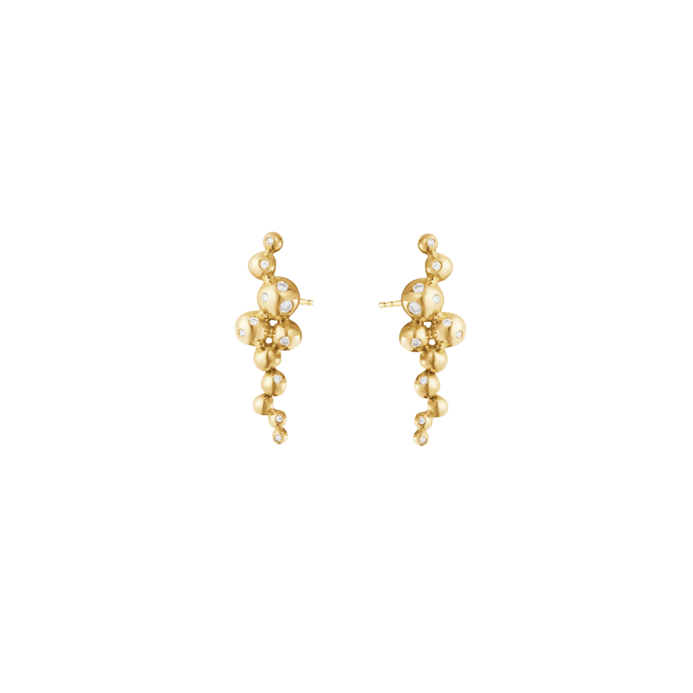 MOONLIGHT GRAPES Earrings, Small, in 18kt gold