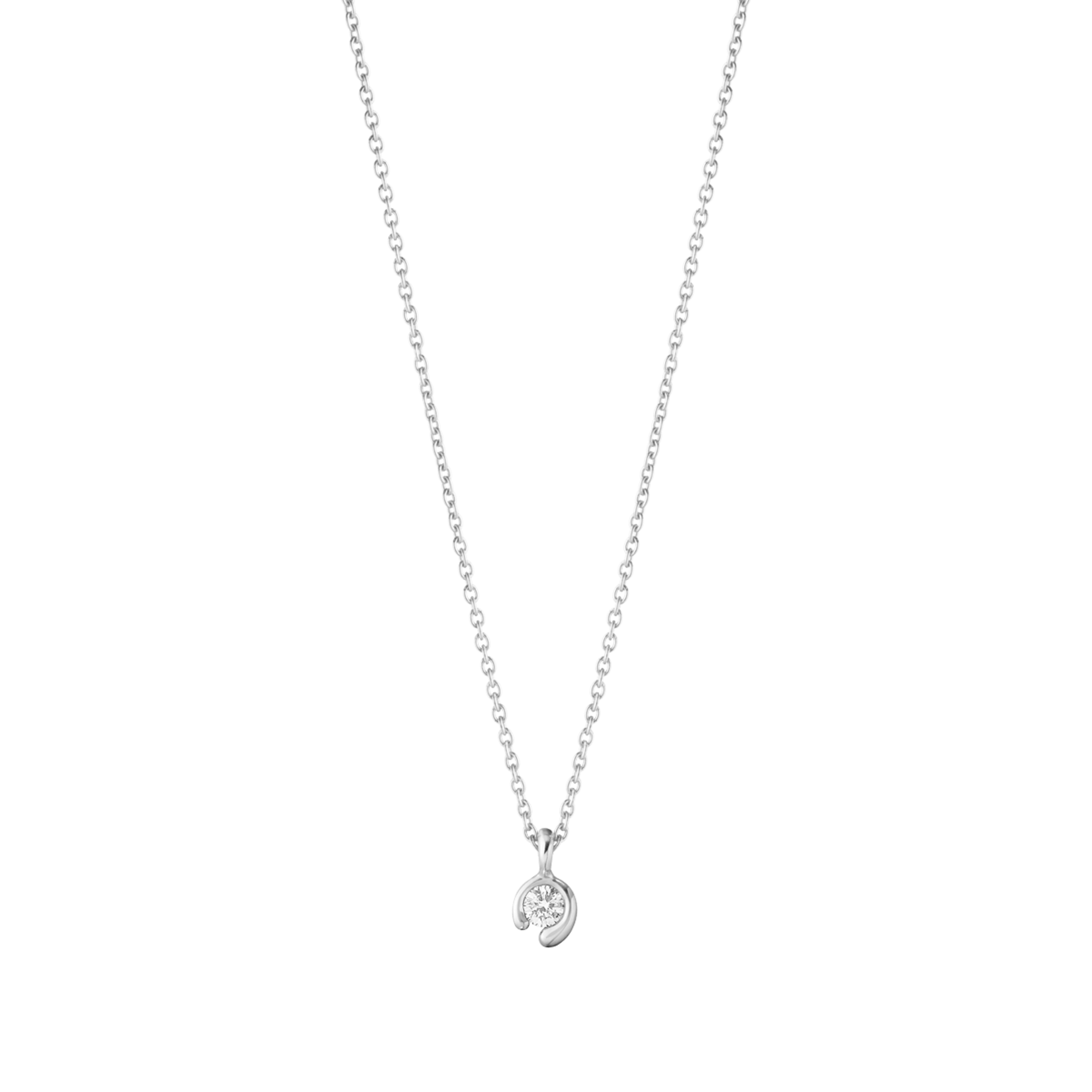 MERCY Pendant in 18-karat white gold with diamond