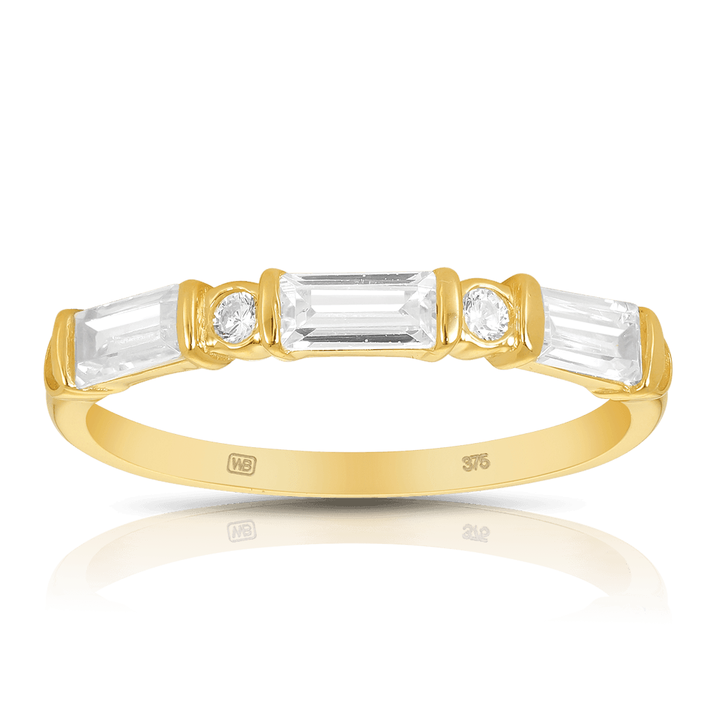 Cubic Zirconia Ring in 9ct Yellow Gold