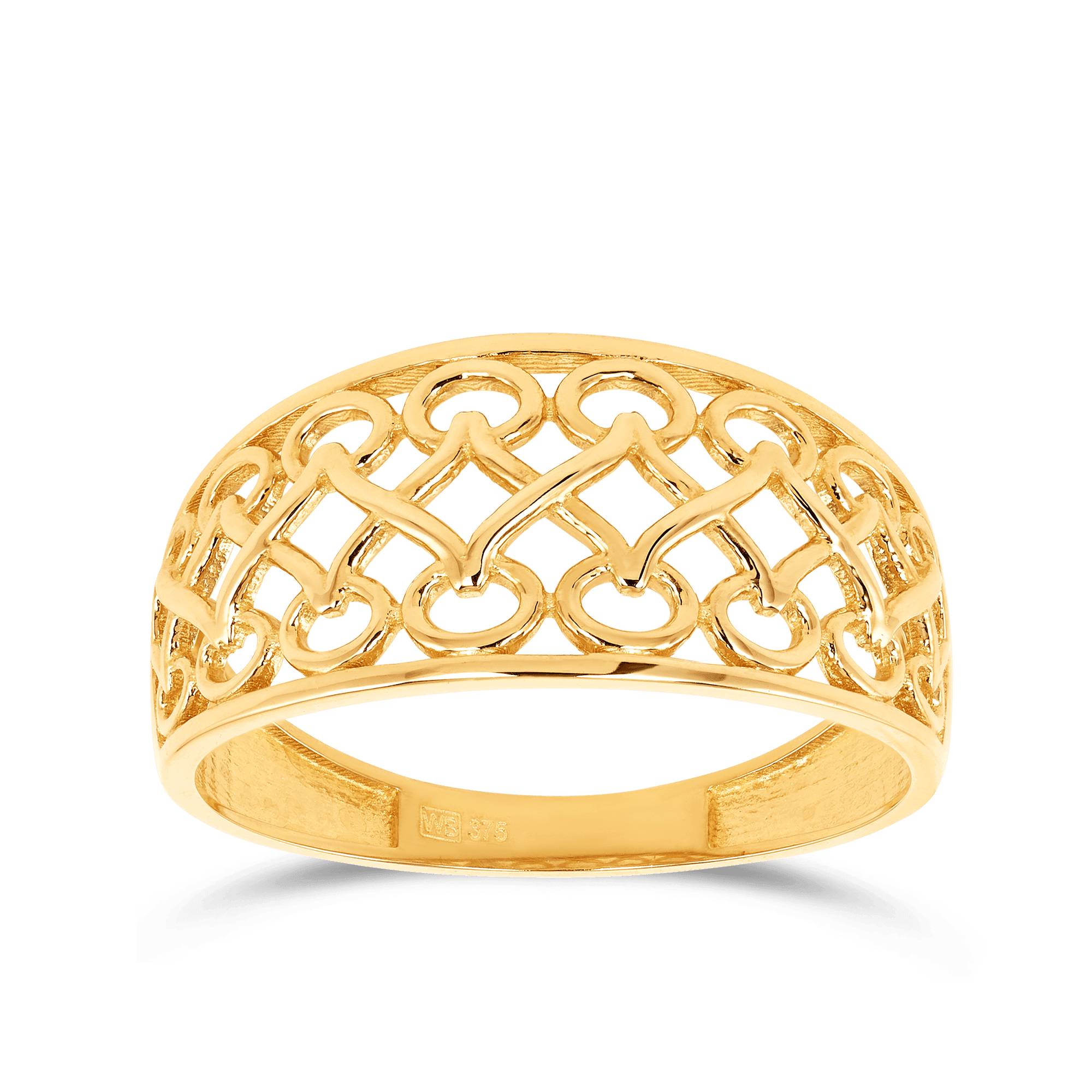 Fancy Pattern Ring in 9ct Yellow Gold